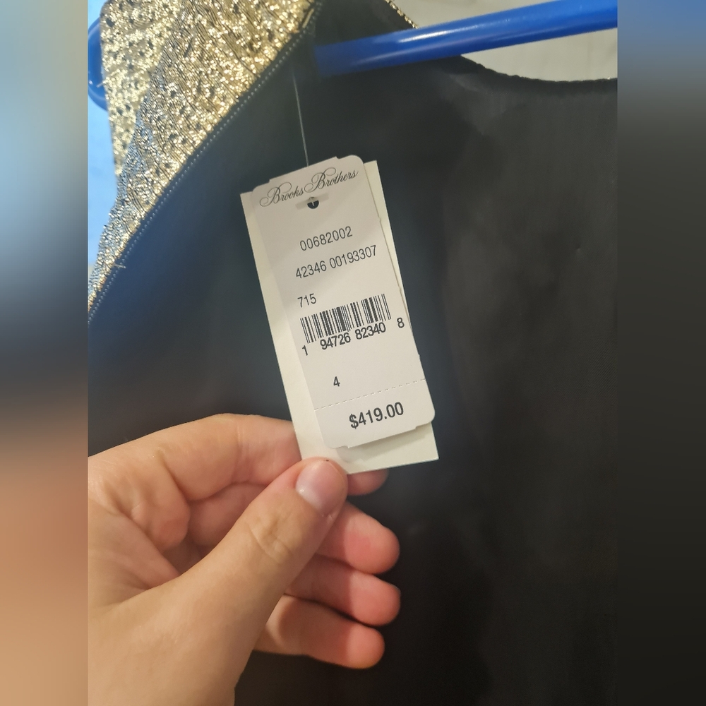 Brooks Brothers Gold and Black Dress